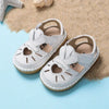 Baby Girls’ & Boys’ Sandals – Summer Infant Anti-Collision Toddler Shoes, Soft Bottom Genuine Leather Beach Sandals for Kids