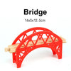 1-Piece Wooden Train Track Accessory – Compatible Railway Piece for Kids Wooden Train Sets, Educational Toy