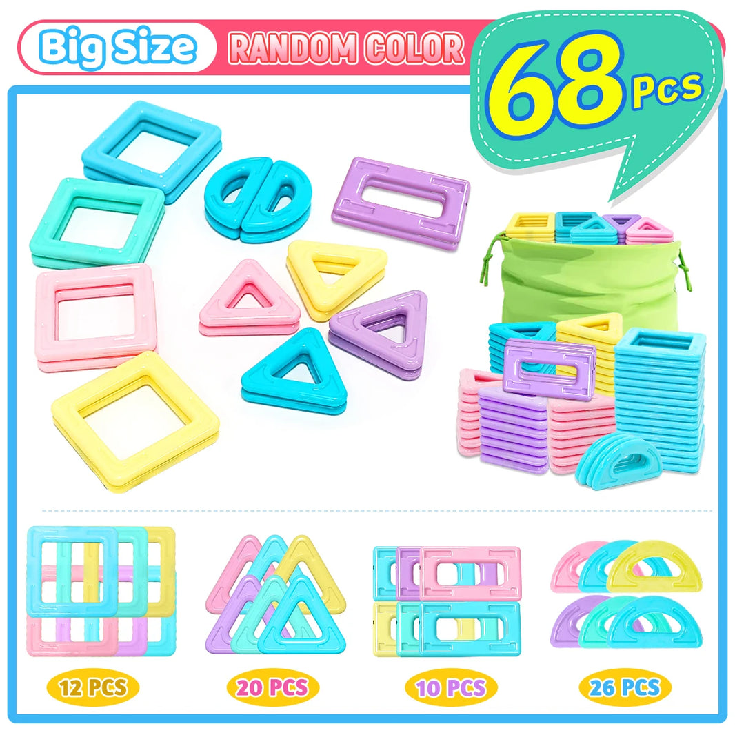 STEM Magnetic Building Blocks Set for Boys and Girls