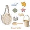 Kids Silicone Beach Toy Set with Bucket, Shovel, and Accessories for Outdoor Water Play