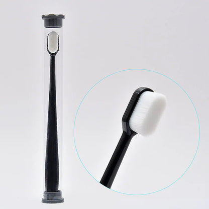 Eco-Friendly Ultra-Fine Soft Bristle Manual Toothbrush for Adults & Kids - Deep Cleaning with Flat & Wave Head for Oral Care