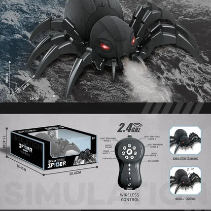 RC Crawling Animal Radio Control Spider Bee Toy with Lights – Full Function