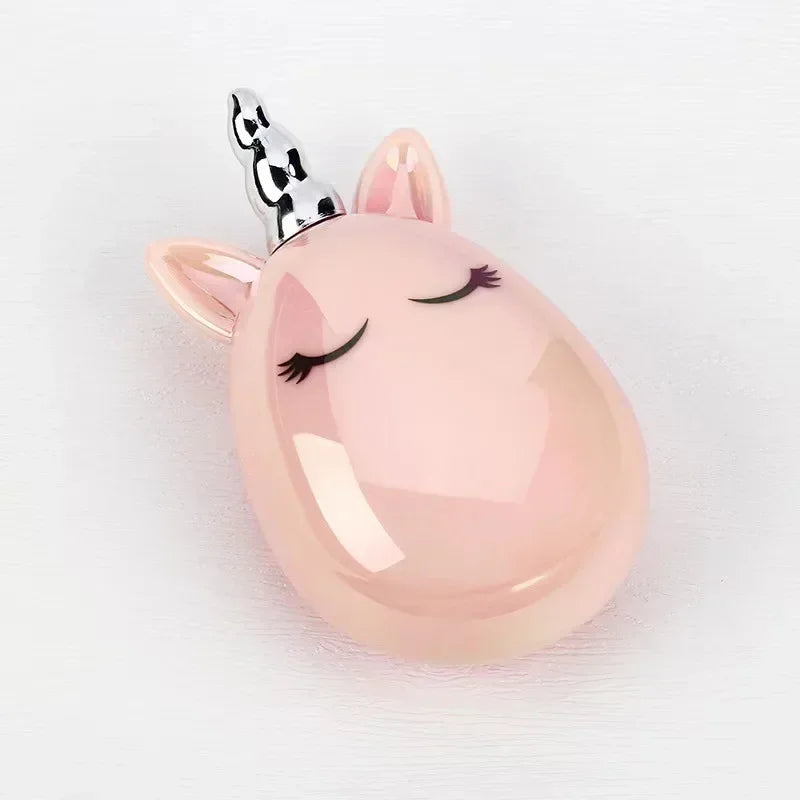 Princess Detangling Hair Comb for Kids – Cartoon Unicorn Head Massager, Anti-static, Cute Hair Care Tool for Children
