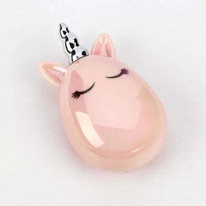 Princess Detangling Hair Comb for Kids – Cartoon Unicorn Head Massager, Anti-static, Cute Hair Care Tool for Children
