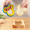 Dinosaur and Heart Sandwich Cutter Mold for Toast, Bread and Bento