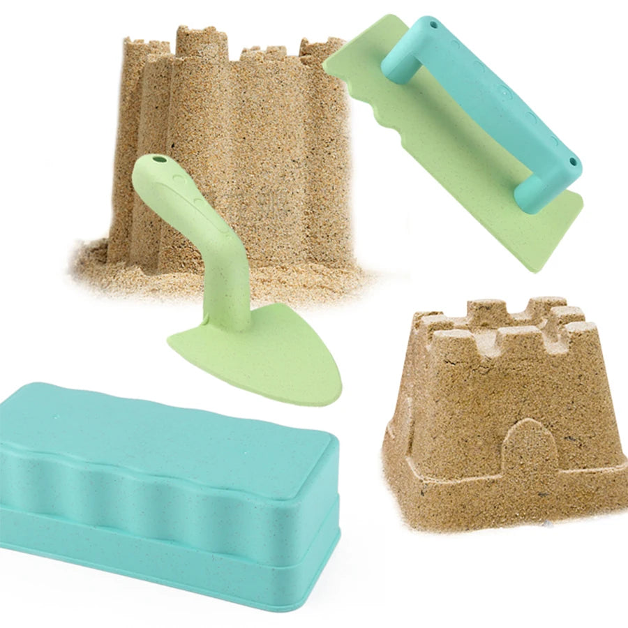 3Pcs Snow & Beach Sand Castle Brick Molds — Outdoor Build Toy For Kids