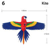 30m Kite Line with Plastic Eagle Kite – DIY Flying Bird Kite for Children, Large Eagle Kite, Family Trip Gift