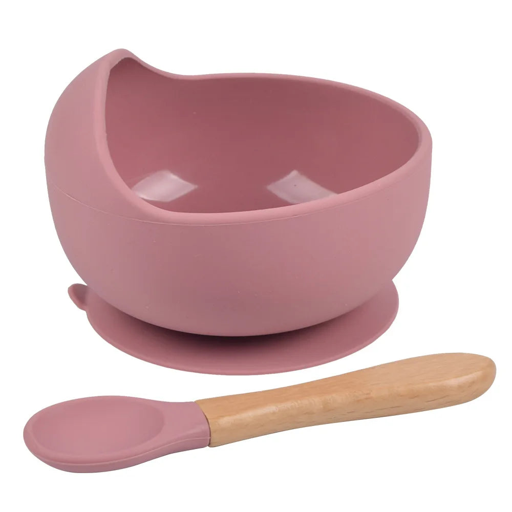 Kids Cup Silicone Food Storage Box - Solid Color Baby Sippy Cup, Portable Children Snacks Container with Lid, BPA-Free, 200ml (6.8oz)