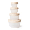 4pcs Baby Food Freezer Storage Containers - Reusable Plastic Food Storage with Lids, Deli & Soup Containers for Toddlers, BPA-Free, Leak-Proof, Eco-Friendly