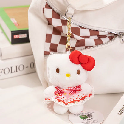Sanrio Hello Kitty Kuromi Melody Pochacco Cinnamoroll Plush Toy Pendant Keychain Gift