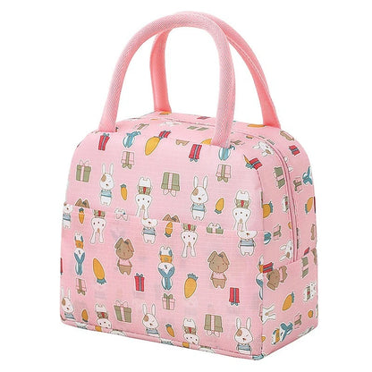 Cartoon Insulated Lunch Bag for Kids - Portable Thermal Heat Bento Box, Picnic Tote, School Lunch Box, Cooler with Ice Pack - Kidzy Market