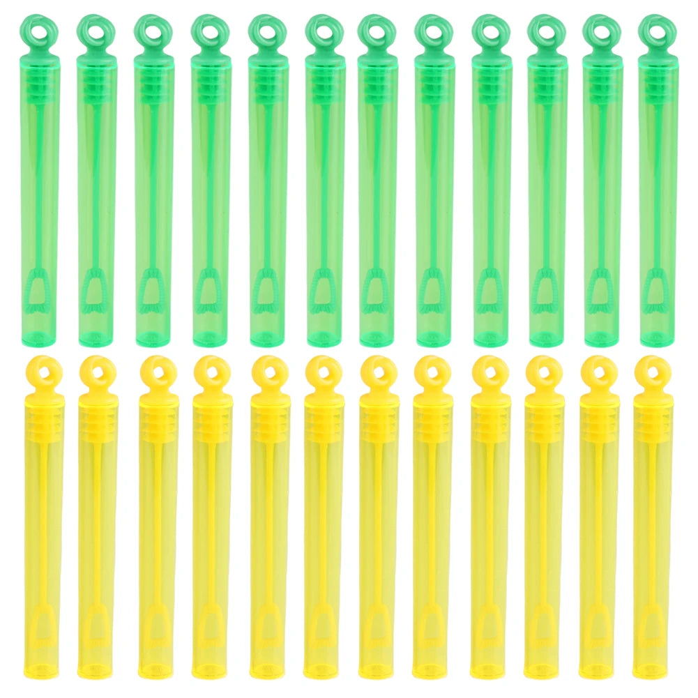 Mini Bubble Wands Party Favors - Assorted 10/24/40-Pack Colorful Round Bubble Soap Bottles & Bubble Stick Sets for Kids, Weddings, Easter