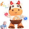 Baby Cow Musical Toy – Dancing and Walking Cow with Music & LED Lights, Interactive Toy for Babies Aged 6 to 18 Months
