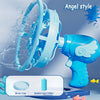 Kids Handheld Bubble Machine – Double-Layer Bubble Fan Bubble Gun with 230 ml Bubble Solution, Outdoor Party Toy Gift