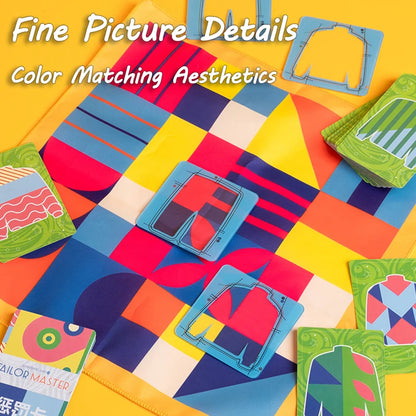 Tailor Master Battle Game – Color & Shape Matching Board Game for Kids, Logical Thinking Montessori Educational Toy