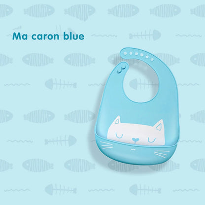 Waterproof Silicone Baby Bib – Soft & Adjustable Feeding Apron for Newborns - Kidzy Market