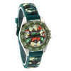 Luminous Hands Boys and Girls Fashion Camouflage Silicone Strap Quartz Digital Watch Waterproof for Kids and Students