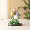 Eternal Flower Wooden Building Blocks – Assembled Toy and Desktop Decoration for Children, Festival Gift