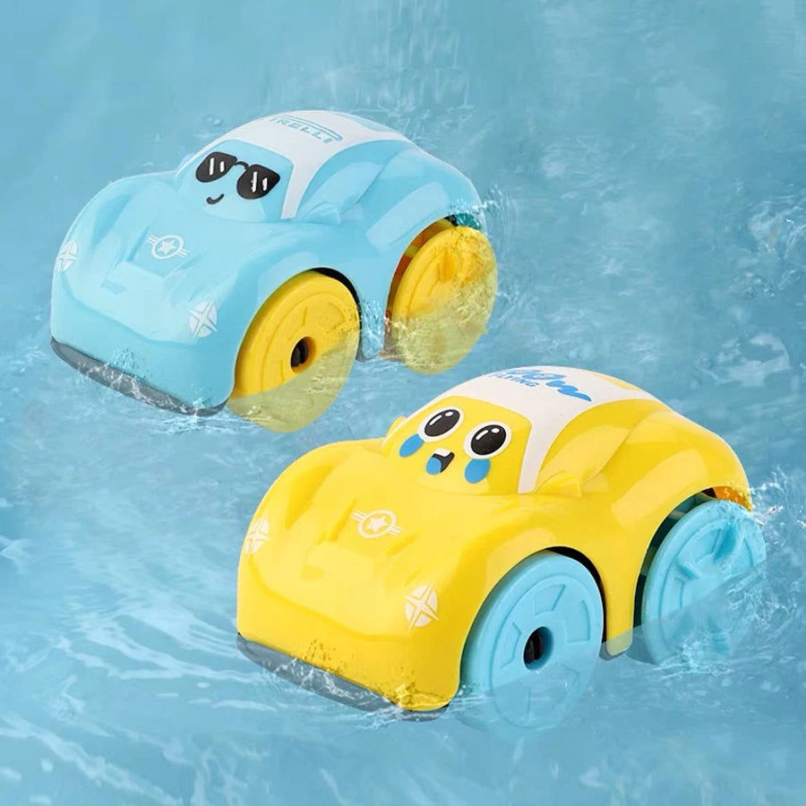 Children’s Clockwork Bath Toy – Floating ABS Cartoon Amphibious Car