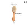 Wooden Handle Baby Hair Brush - Newborn Hair Brush, Infant Comb & Head Massager