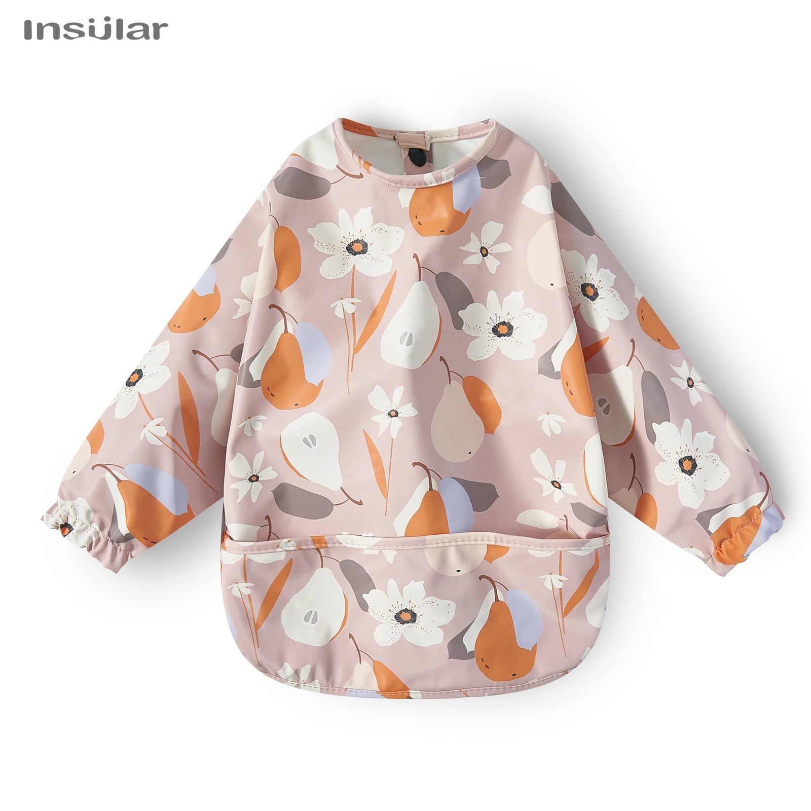 Waterproof Long-Sleeve Baby Bib with Pocket – Full-Cover Feeding Apron for Mess-Free Mealtime - Kidzy Market