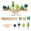 Montessori Wooden Stacking Toys for Baby - Forest House Blocks Sensory Educational Gift