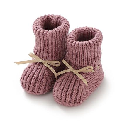 Baby First Walkers – Breathable Anti-Slip Knitted Booties for Newborn Boys & Girls, 0-18M Unisex Prewalkers