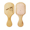 Cute Cat Hair Brush – Natural Wooden Anti-Static Detangle Brush, Scalp Massage Comb, Air Cushion Styling Tool for Girls