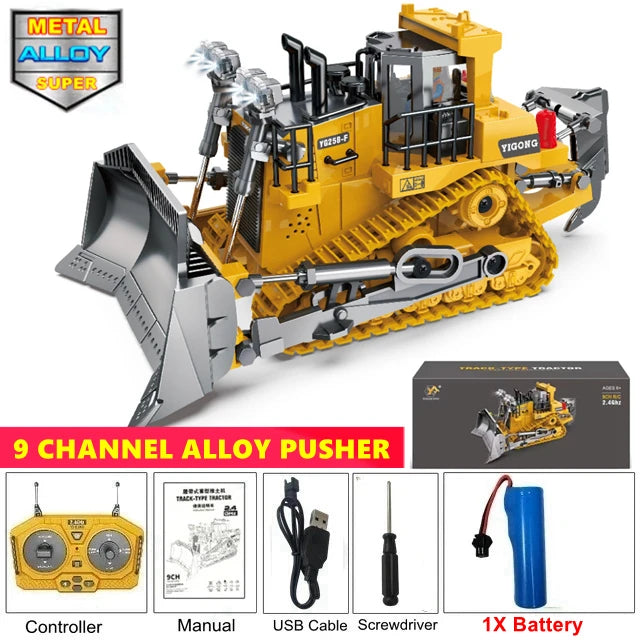 4WD Remote Control Excavator RC Dump Truck Crawler Bulldozer Construction Toy