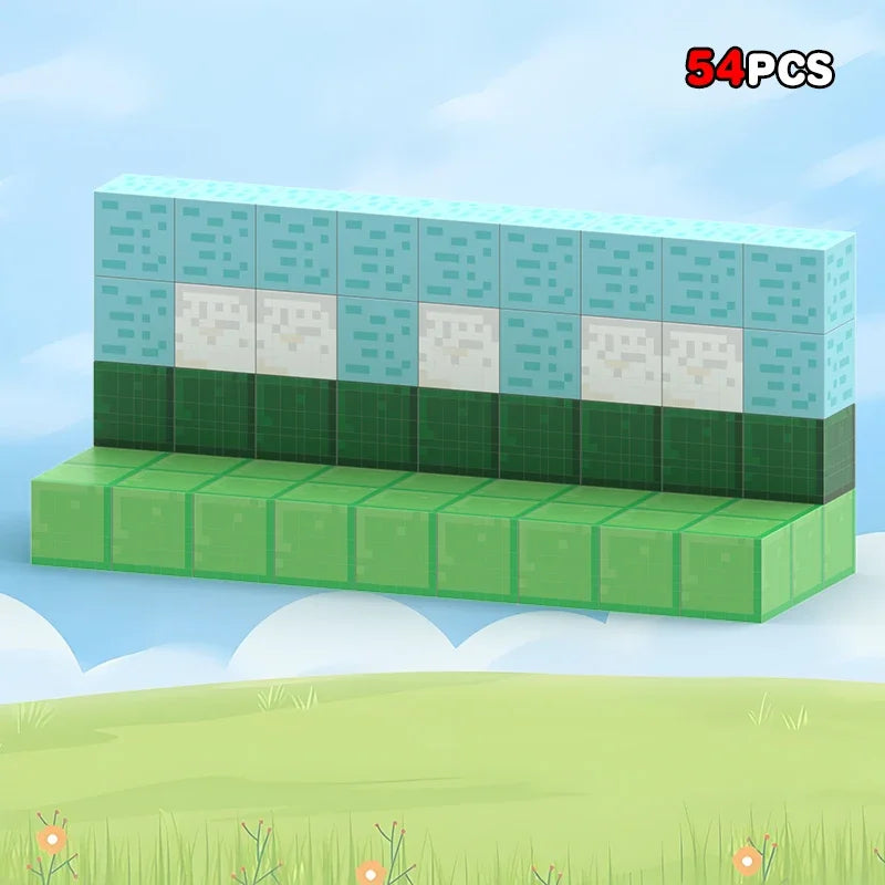 Sprunki Magnetic Building Block Cube Mine World Set for Kids 3+