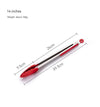 Food Grade Silicone Stainless Steel Anti-Scalding Tongs for Barbecue and Cooking