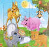 New 20 Piece Wooden 3D Puzzle, Cartoon Animal & Vehicle Jigsaw, Montessori Educational Toy for Kids, Baby 1-3 Years