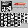 Baby High-Contrast Visual Stimulation Flash Cards – Montessori Infant Cognitive Toy