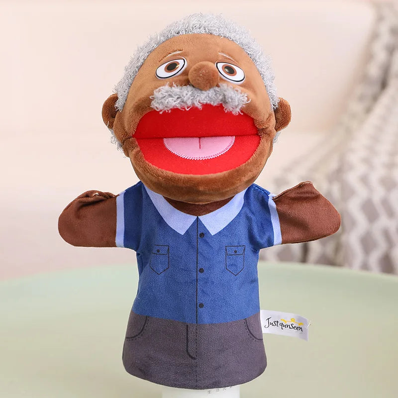 28-33cm Kids Plush Finger and Hand Puppets, Role Play Bedtime Story Toys for Boys and Girls