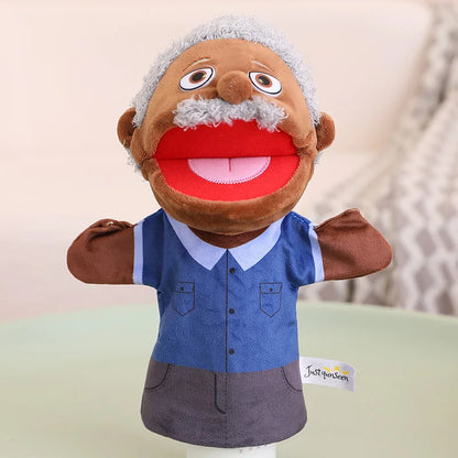 28-33cm Kids Plush Finger and Hand Puppets, Role Play Bedtime Story Toys for Boys and Girls