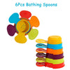 Baby Bath Toys Rainbow Stacking Boat and Spoon Set
