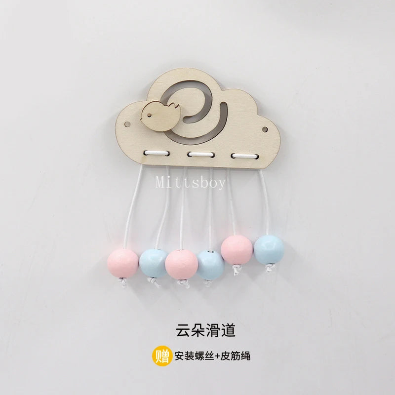 Busy Board Accessories – Montessori Wooden Toy with Key, Lock, Switch, Slides, and Paillette for Early Education Training and Learning Gifts