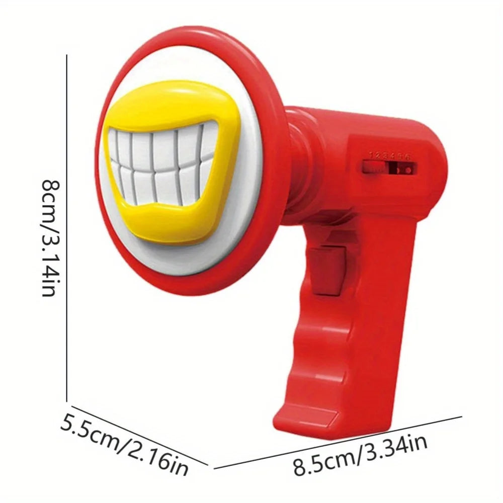 Mini Kids Voice Changer Toy Cosplay Speaker with 6 Sound Effects Handheld Megaphone Toy for Children
