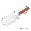 Stainless Steel Spatula and Grill Scraper Wood Handle for BBQ