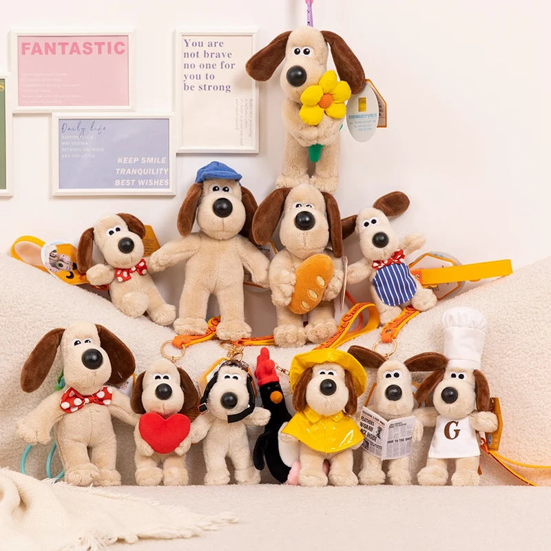 Cute Dog Plush Pendant Keychain, Bag and Car Accessory Gift for Children