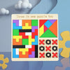 3-in-1 Wooden Educational Puzzle Board - Color Sorting, Math and Jigsaw Activity for Kids