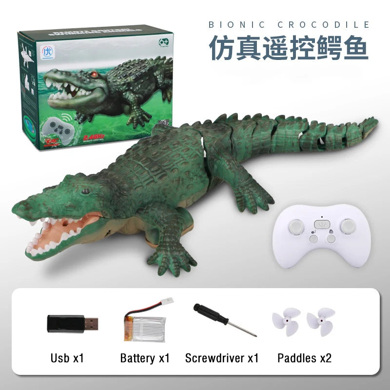 Realistic RC Crocodile Toy – Waterproof Remote Control Animal for Pool and Lake