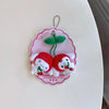 Sanrio Cherry Series Plush Doll Pendant, Hello Kitty Cinnamoroll Kuromi Pom Pom Purin Keychain Gift