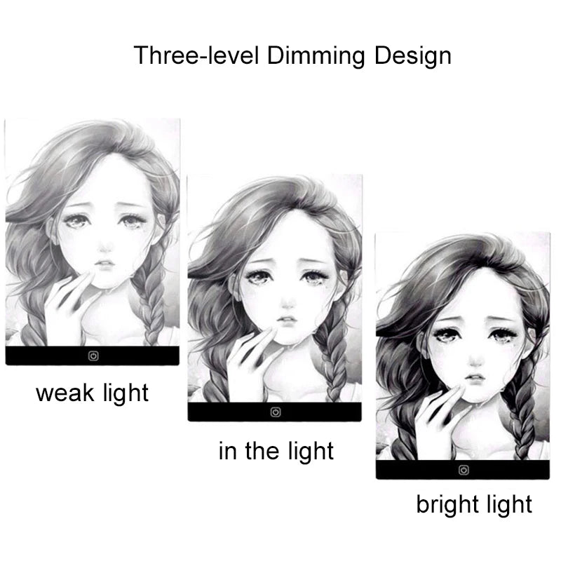 LED Drawing Copy Pad – 3-Level Dimmable Board for Animation Painting, Adjustable Light Notepad Educational Toy Gift for Children