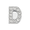 Glitter Rhinestone Alphabet Shoe Charms — Crystal Letter PVC Shoe Decoration for Clogs, Backpacks & Wristbands (2.5–3 cm / 0.98–1.18 in) - 1 Piece