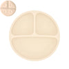 4Pcs Baby Safe Silicone Dining Plate Set - Cute Cartoon Smile Face Children Dishes, Retro Kids Tableware Set (BPA-Free)