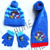 3-8 Years Kids Winter Set – Cars Lightning McQueen Cartoon Scarf, Hat & Gloves 3-Piece Warm Set for Boys & Girls, Perfect Christmas Gift