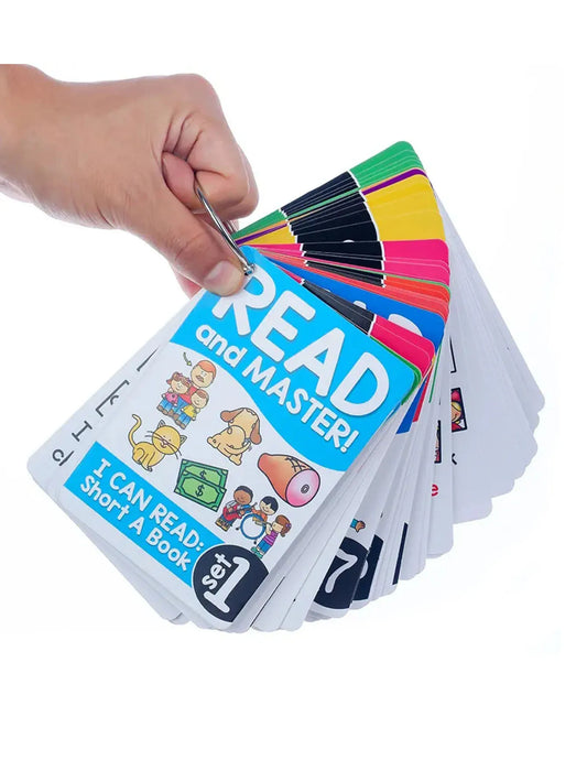 107 I Can Read Phonics Learning Flashcards – English CVC Words Learning Cards for Montessori Cognitive Games