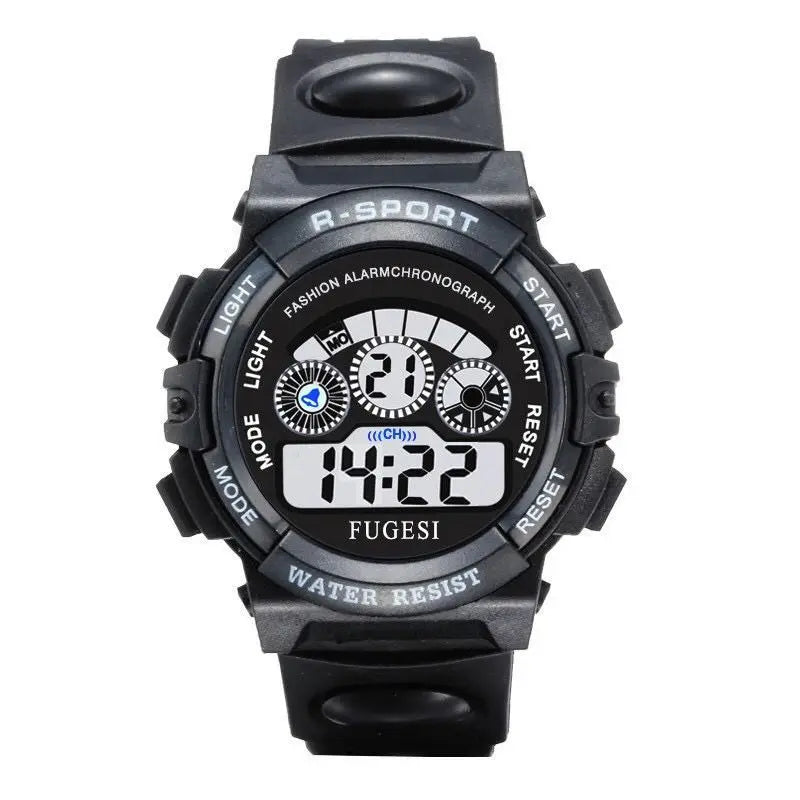 Children’s Sport Watch Silicone Strap Waterproof LED Digital Watch for Kids Students Girls and Boys Wristwatch