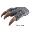 Soft Vinyl Dinosaur Hand Puppet, Rubber Animal Head Toy Glove Gift for Halloween